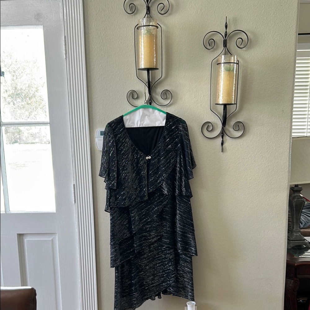 Elegant Black and Silver Dress